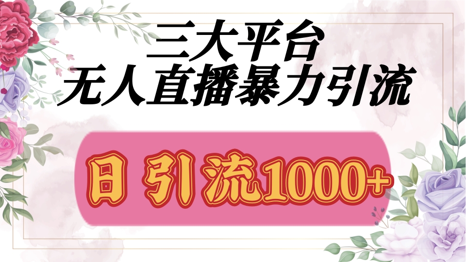 抖音,快手,视频号全平台通用,无人直播引流法,利用图片,模板,整套话术挂机全天支持矩阵操作,无限设备多开,超暴力引流,1000+高质量精准创业粉网创吧-网创项目资源站-副业项目-创业项目-搞钱项目网创吧