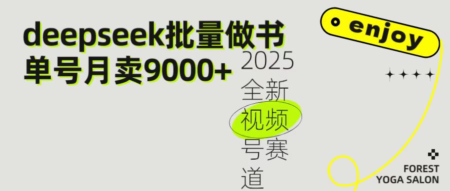 2025最新视频号项目 如何用Deepseek快速批量制作书单号 日入1000＋网创吧-网创项目资源站-副业项目-创业项目-搞钱项目网创吧