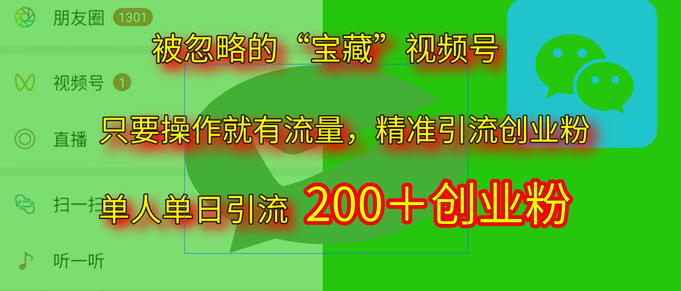 2025.5月最新被忽略的“宝藏”视频号,精准日引流200+网创吧-网创项目资源站-副业项目-创业项目-搞钱项目网创吧